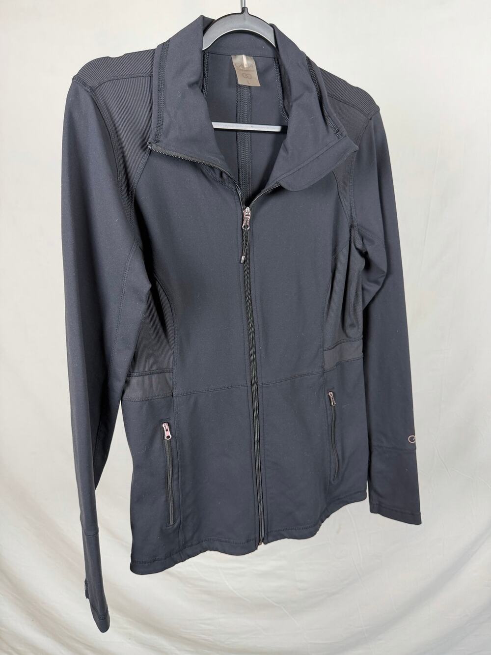CALIA by Carrie Underwood Black Full-Zip Activewear Jacket Track Jacket Size L